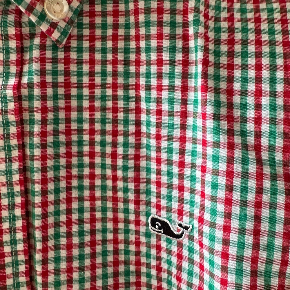 Boys Size Large Vineyard Vines Whale Shirt